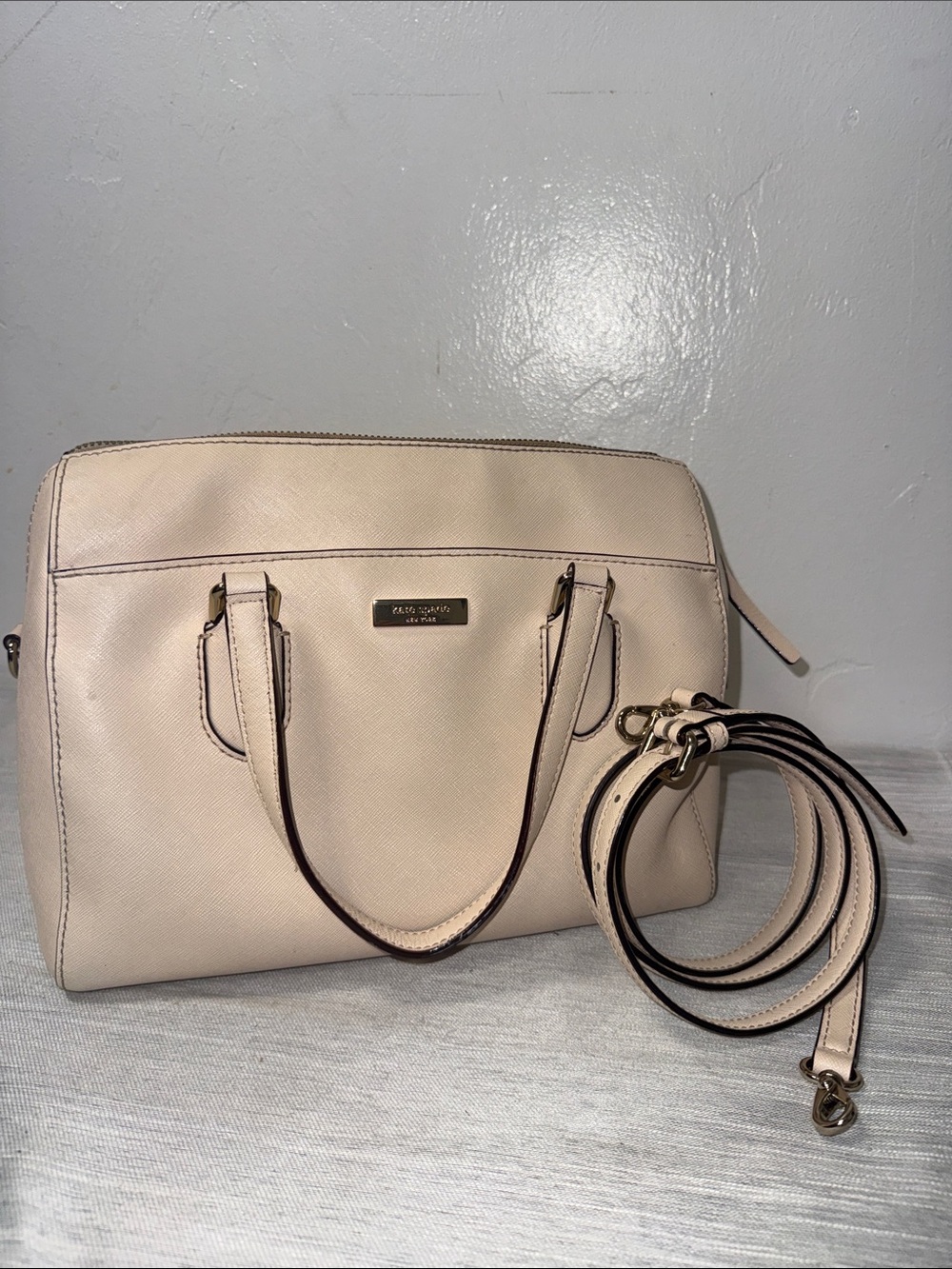 Kate Spade leather purse Laurel Way Lanae Satchel with Detachable Strap